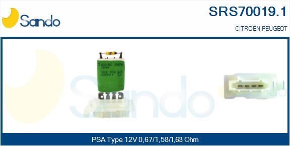 Sando SRS70019.1 Resistor, interior blower SRS700191