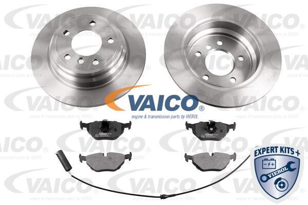 Vaico V2090004 Brake discs with pads rear non-ventilated, set V2090004