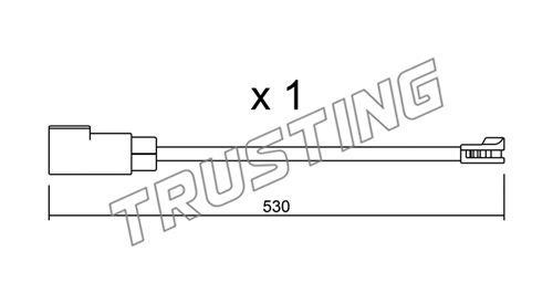 Trusting SU340 Warning contact, brake pad wear SU340