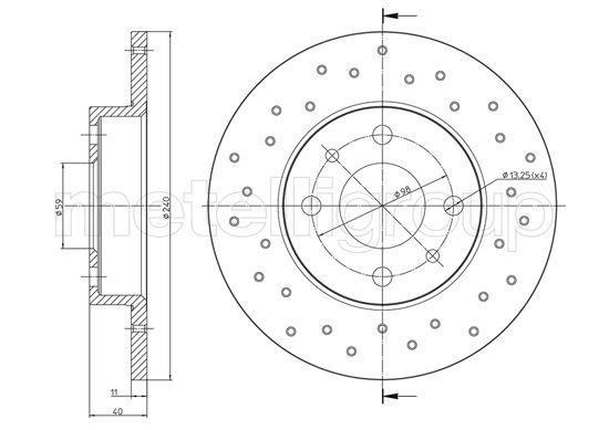 Trusting DF1659 Brake disc DF1659