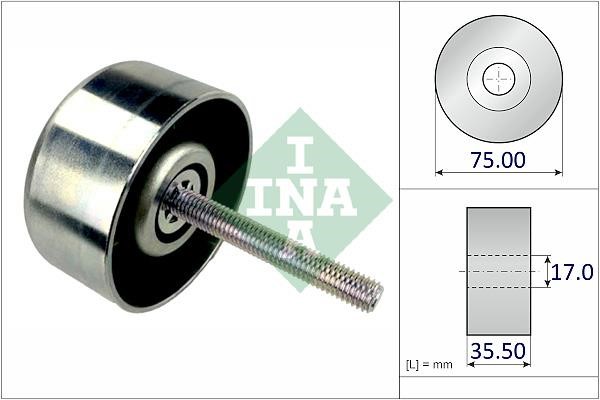 INA 532 0964 10 Deflection/guide pulley, v-ribbed belt 532096410