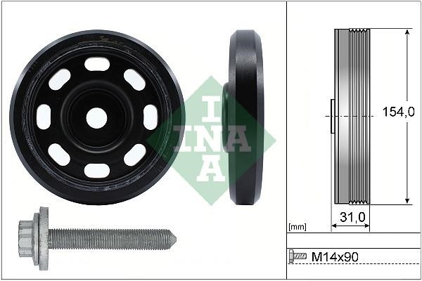 INA 544 0170 20 Belt Pulley Set, crankshaft 544017020