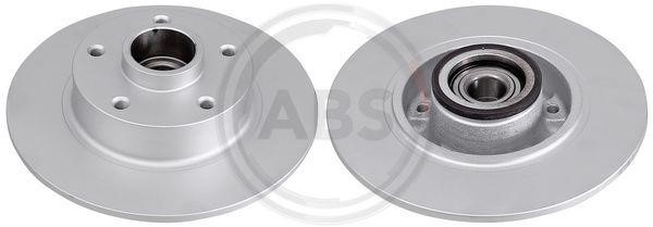 ABS 18642C Rear brake disc, non-ventilated 18642C
