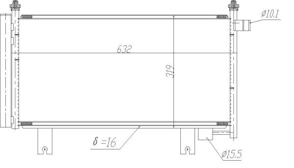 Air conditioner condenser Suzuki: 350473 NRF Water Tank, radiator