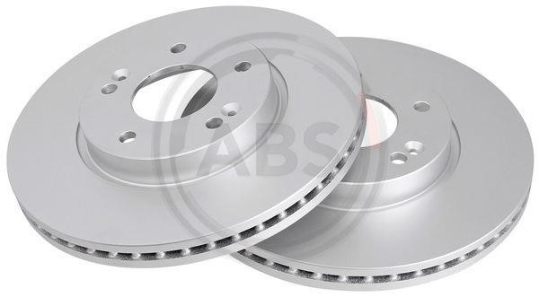 ABS 18712 Front brake disc ventilated 18712
