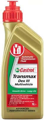 Castrol 154EE9 Transmission oil CASTROL ATF, DEX III MULTIVEHICLE ATF III, 1l, red 154EE9