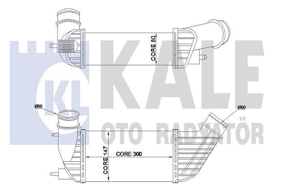 Kale Oto Radiator 350820 Intercooler, charger 350820