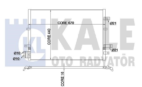 Kale Oto Radiator 345380 Cooler Module 345380