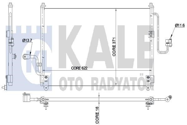 Kale Oto Radiator 345180 Cooler Module 345180