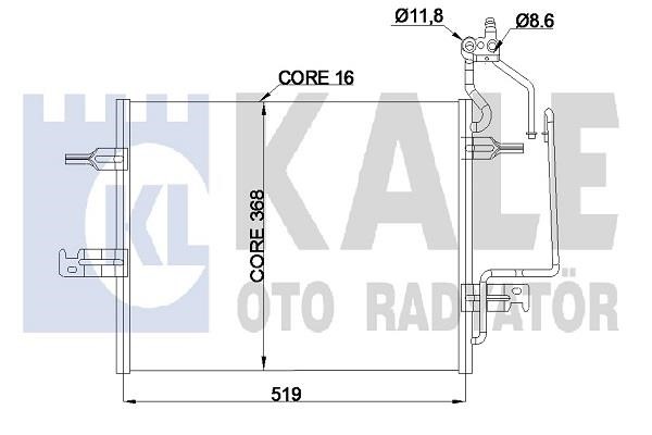 Kale Oto Radiator 345805 Condenser 345805