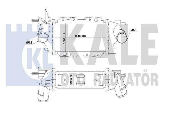 Kale Oto Radiator 345050 Intercooler, charger 345050