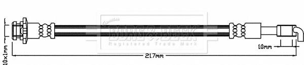 Borg & beck BBH8047 Brake Hose BBH8047