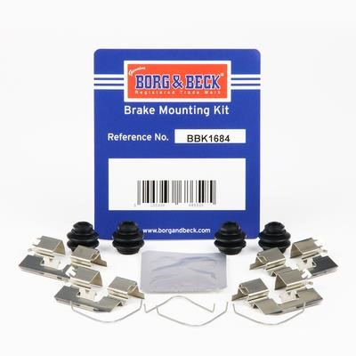 Borg & beck BBK1684 Mounting kit brake pads BBK1684