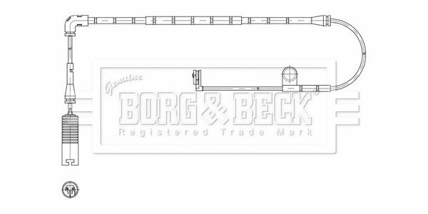 Borg & beck BWL3211 Warning contact, brake pad wear BWL3211