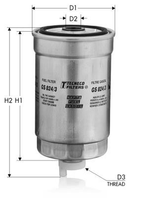Tecneco GS8845 Fuel filter GS8845