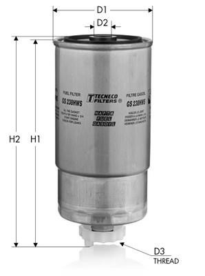 Tecneco GS238HWS Fuel filter GS238HWS