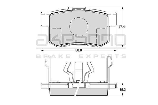Akebono AN-684WK Brake Pad Set, disc brake AN684WK