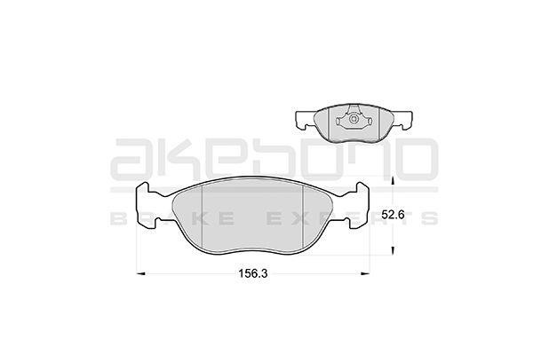 Akebono AN-4029KE Brake Pad Set, disc brake AN4029KE