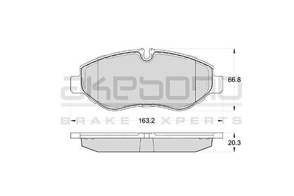 Akebono AN-4723KE Brake Pad Set, disc brake AN4723KE