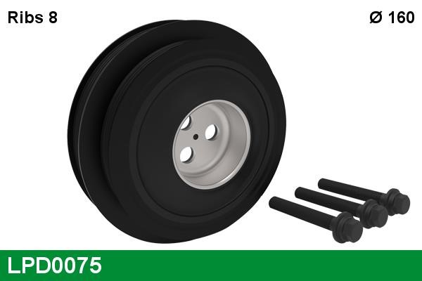 Lucas Electrical LPD0075 Belt Pulley, crankshaft LPD0075