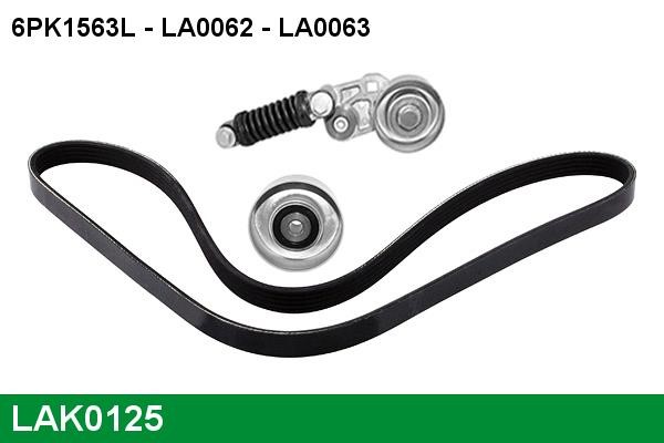 Lucas diesel LAK0125 Drive belt kit LAK0125