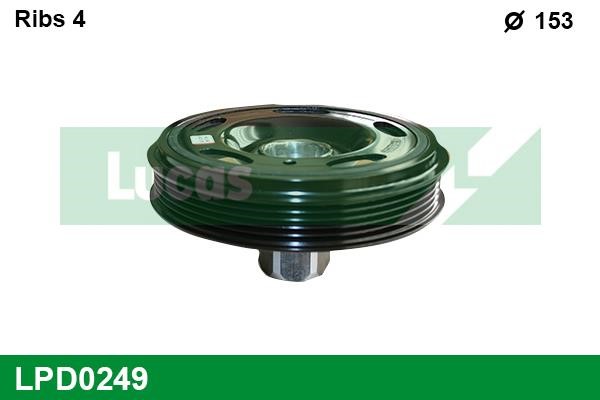 Lucas Electrical LPD0249 Belt Pulley, crankshaft LPD0249