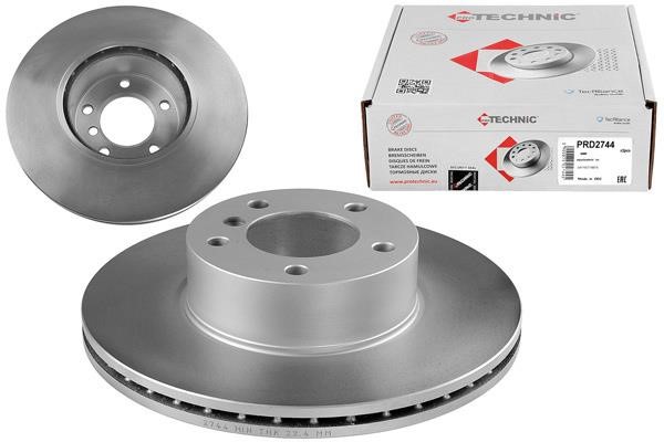 Protechnic PRD2744 Front brake disc ventilated PRD2744