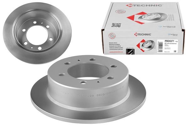 Protechnic PRD5371 Rear brake disc, non-ventilated PRD5371