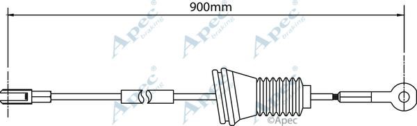 APEC braking CAB1505 Cable Pull, parking brake CAB1505