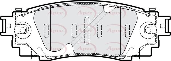 APEC braking PAD2307 Brake Pad Set, disc brake PAD2307