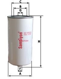 Sampiyon CS 1671 M Fuel filter CS1671M