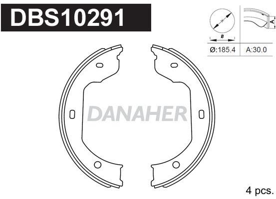 Danaher DBS10291 Parking brake shoes DBS10291