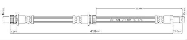 Motorquip VBH1183 Brake Hose VBH1183