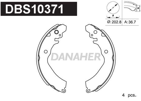 Danaher DBS10371 Brake shoe set DBS10371