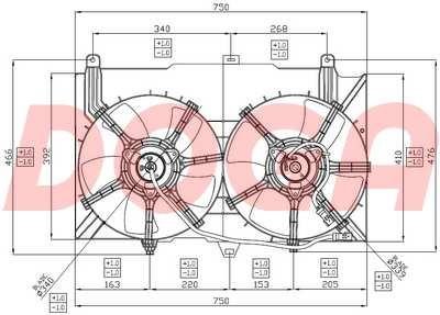 Doga ENI035 Fan, radiator ENI035