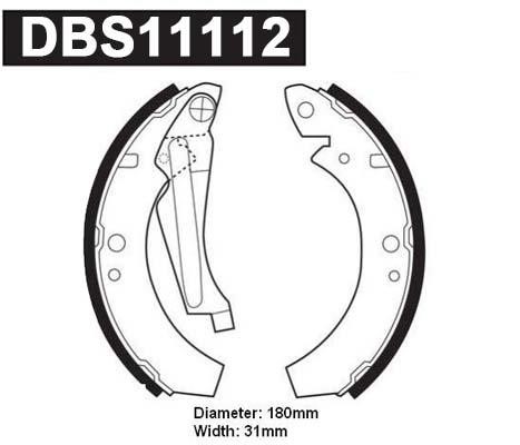 Danaher DBS11112 Brake shoe set DBS11112