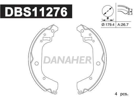 Danaher DBS11276 Brake shoe set DBS11276