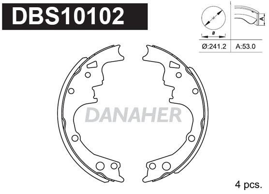 Danaher DBS10102 Brake shoe set DBS10102