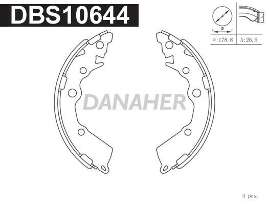 Danaher DBS10644 Brake shoe set DBS10644