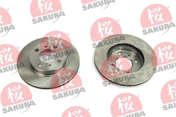 Sakura 604-50-4270 Front brake disc ventilated 604504270