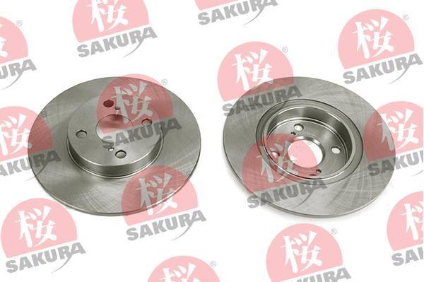 Sakura 605-20-3710 Rear brake disc, non-ventilated 605203710