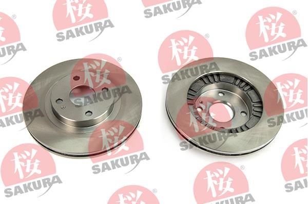 Sakura 604-30-3640 Front brake disc ventilated 604303640