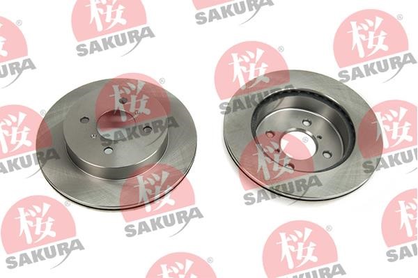 Sakura 604-80-7065 Front brake disc ventilated 604807065