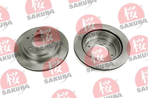 Sakura 605-50-4205 Rear ventilated brake disc 605504205