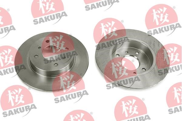 Sakura 605-10-4035 Rear brake disc, non-ventilated 605104035