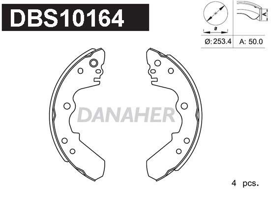 Danaher DBS10164 Brake shoe set DBS10164