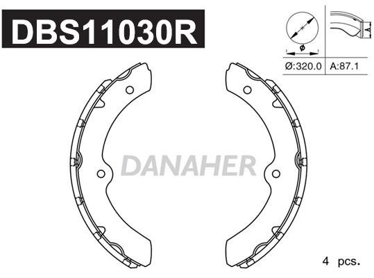 Danaher DBS11030R Brake shoe set DBS11030R