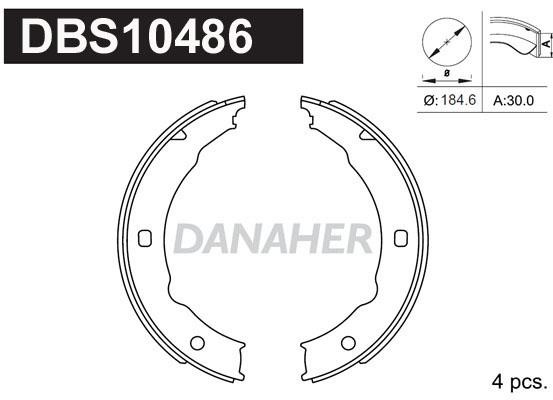 Danaher DBS10486 Parking brake shoes DBS10486