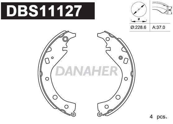 Danaher DBS11127 Brake shoe set DBS11127