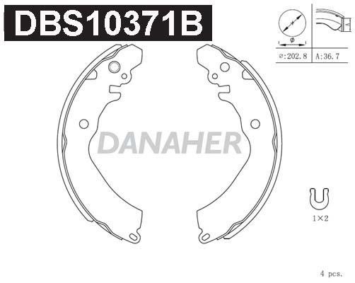 Danaher DBS10371B Brake shoe set DBS10371B